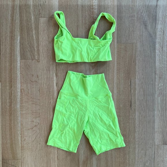 Neon Green Women's Jumpsuit - Picture 1 of 4